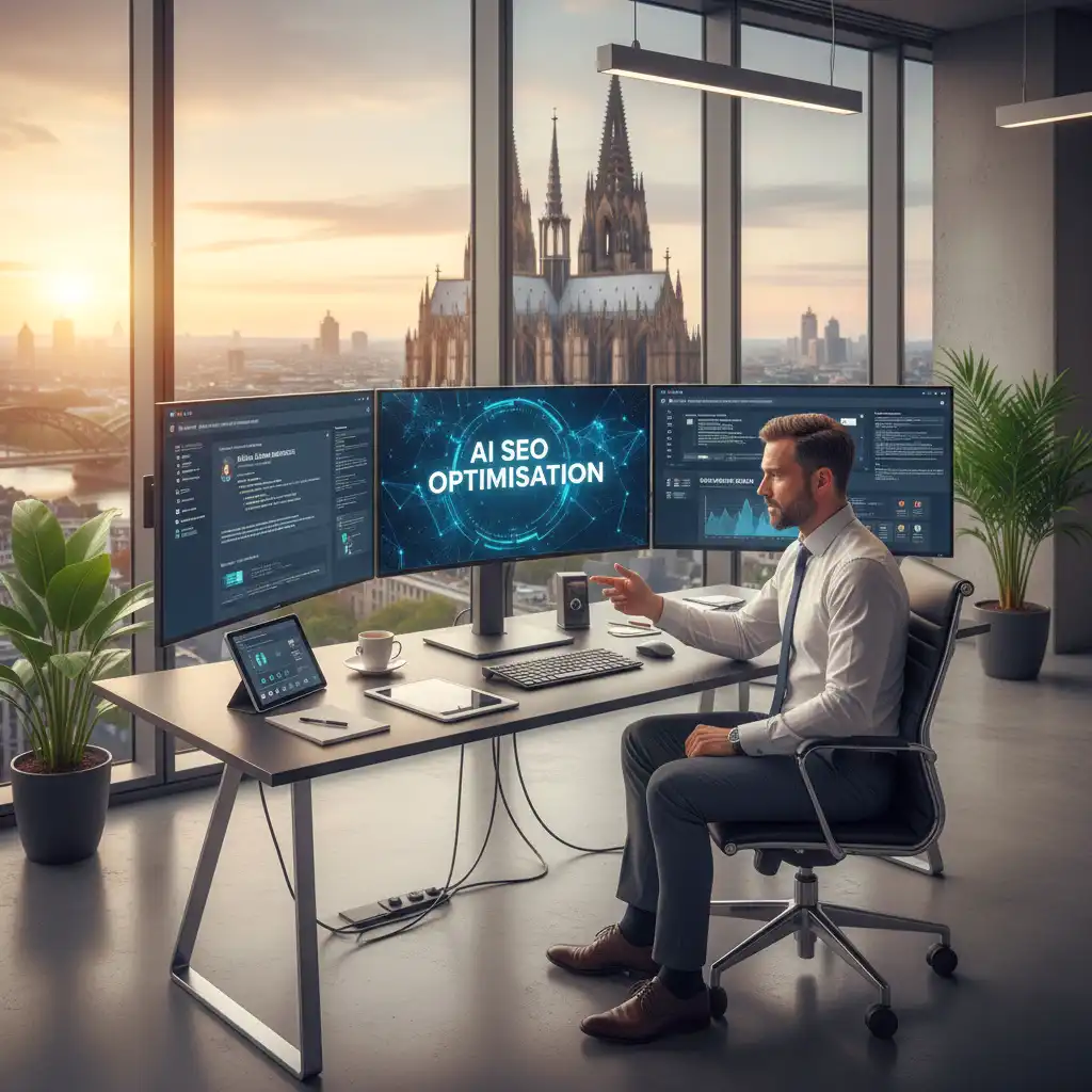 2. Wie lange dauert es, bis KI-SEO Ergebnisse zeigt? Durch die schnellere Indexierung und die Relevanz von Echtzeit-Daten sehen wir erste Effekte oft schon nach 4 bis 8 Wochen, statt erst nach 6 Monaten.