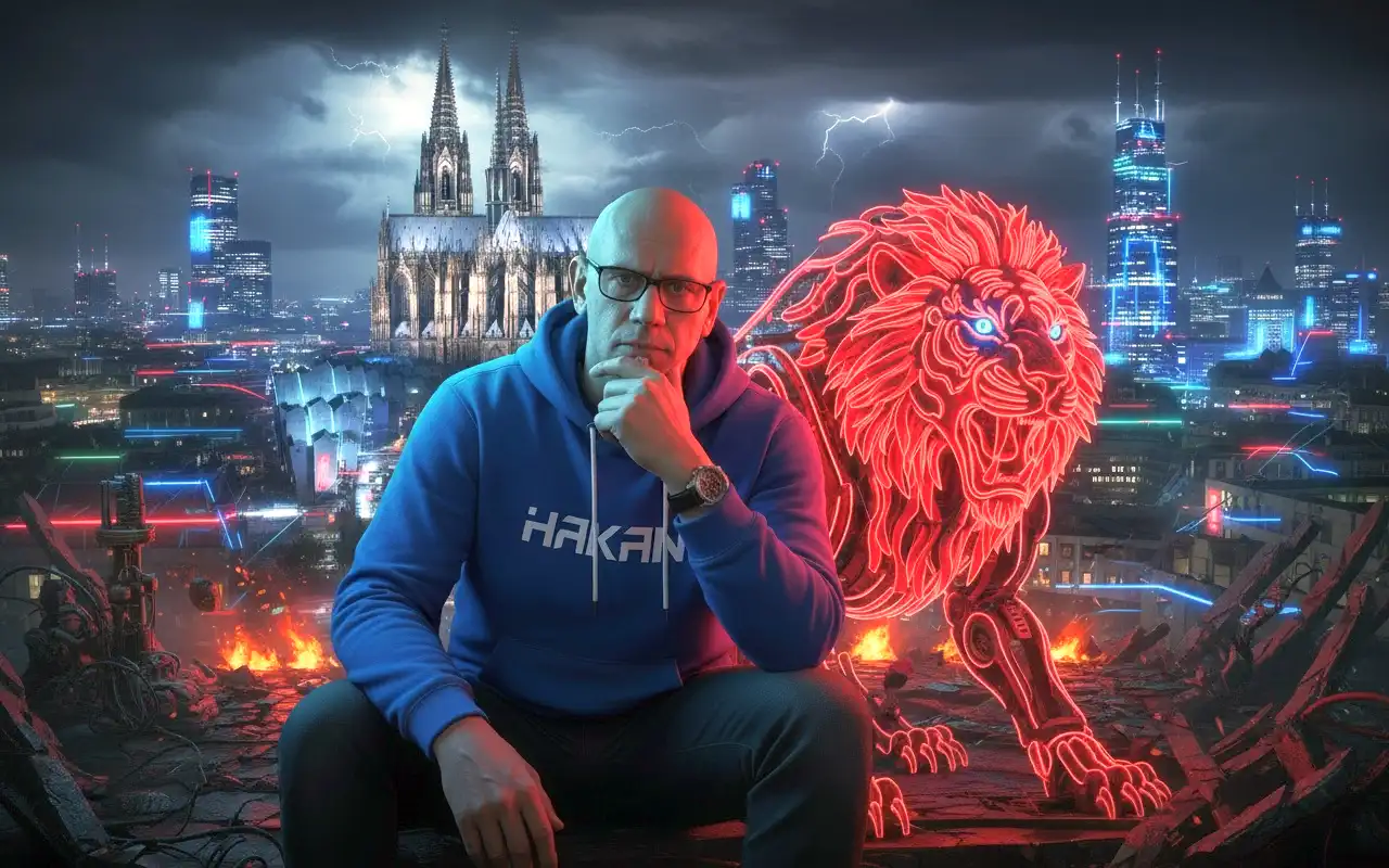 Image von einem Netzwerktreffen in Köln mit Blick auf den Dom