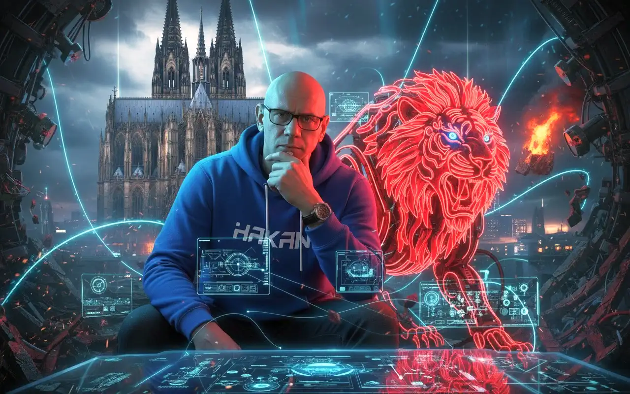 Image von einem Netzwerktreffen in Köln mit Blick auf den Dom